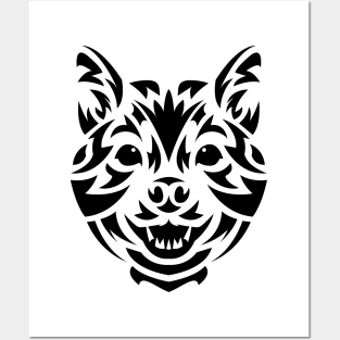 Tribal Shiba Inu Posters and Art